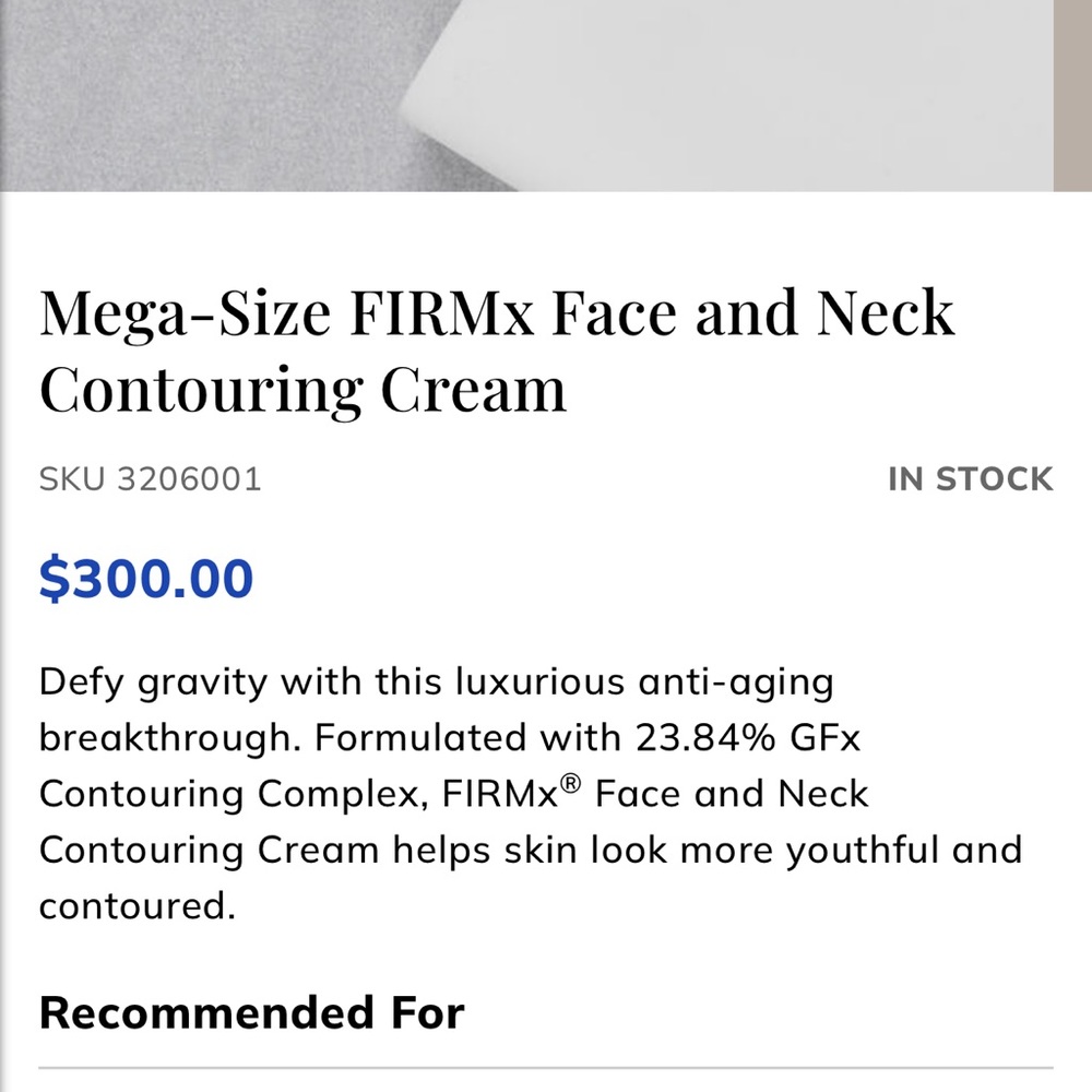Peter Thomas Roth Mega-Size FIRMx Contour Treatment Cream - 4 fl oz MSRP $300